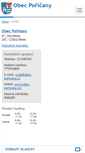 Mobile Screenshot of obec-poricany.cz