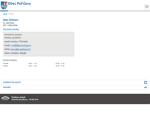 Tablet Screenshot of obec-poricany.cz